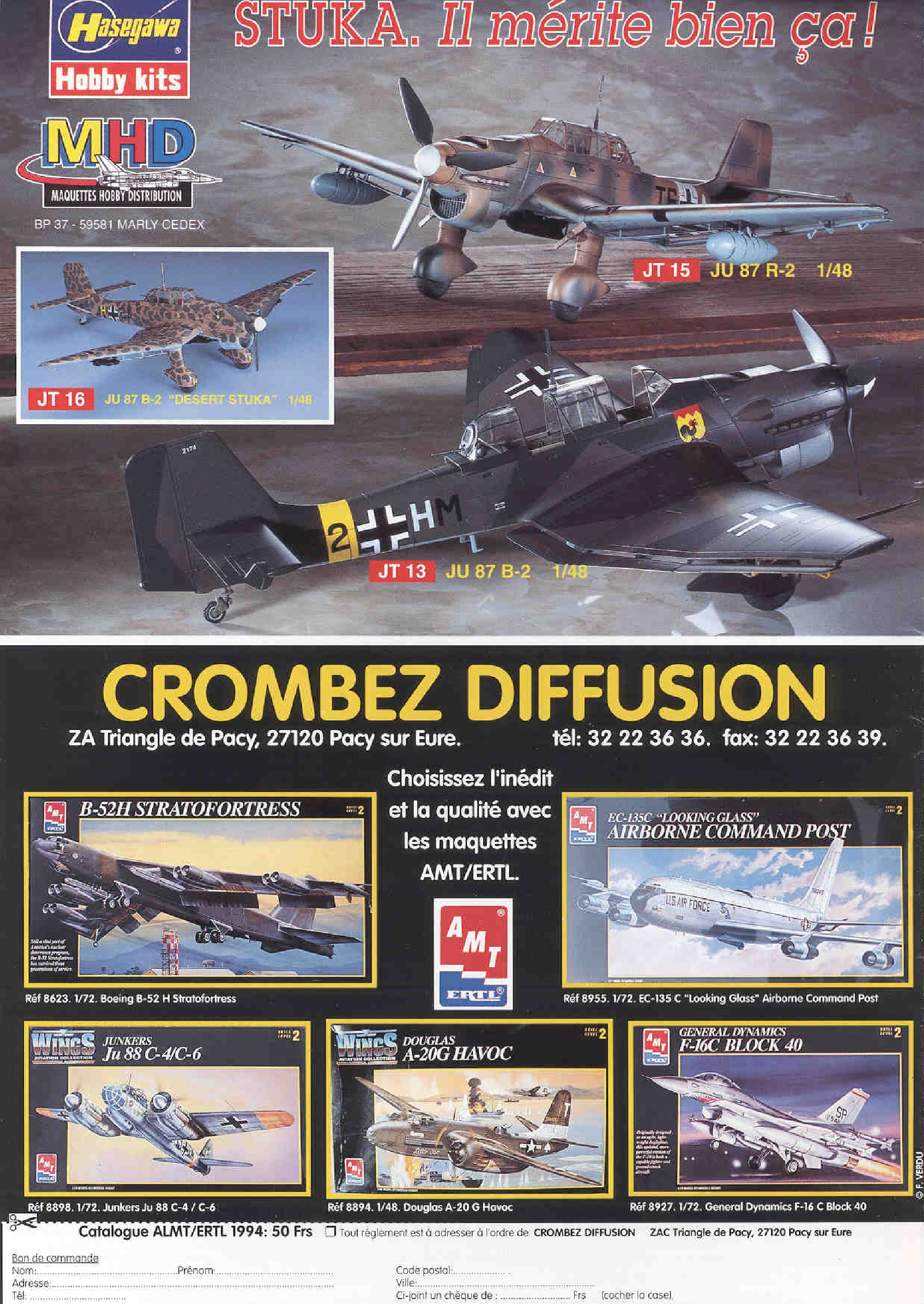 Replic 039 - Junkers W34, FW-190A-3, Nakajima C6N1